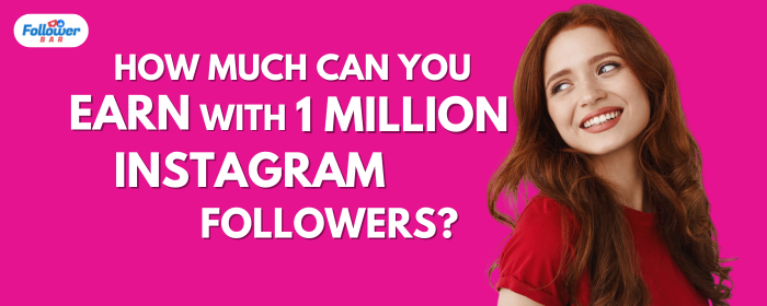 How Much Can You Earn With 1 Million Instagram Followers? - Followerbar