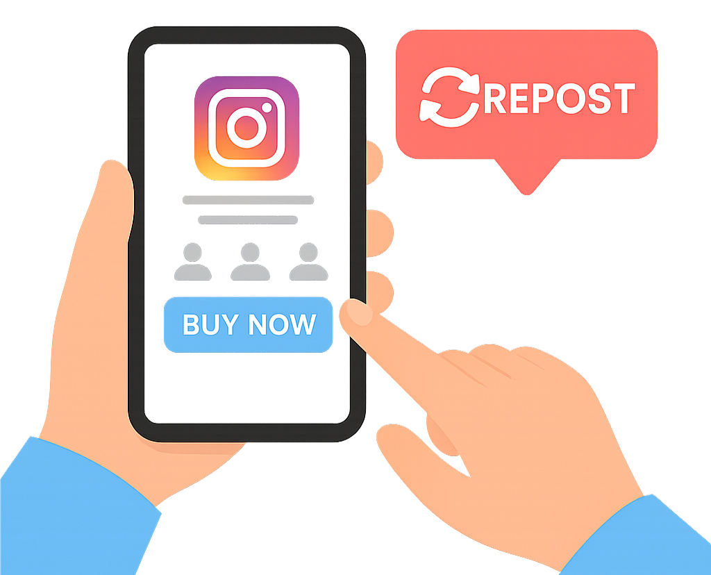 Instagram reposts service