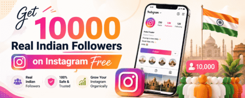 Get 10000 Real Indian Followers on Instagram Free